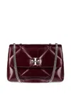 Tory Burch Quilted Chain Shoulder Bag In Red