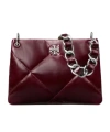 Tory Burch Small Kira Diamond Quilt Distressed Shoulder Bag