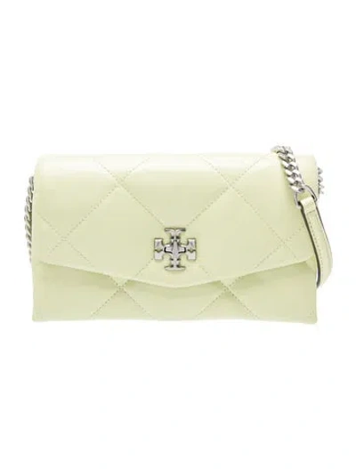 Pre-owned Tory Burch Quilted Clutch In Green