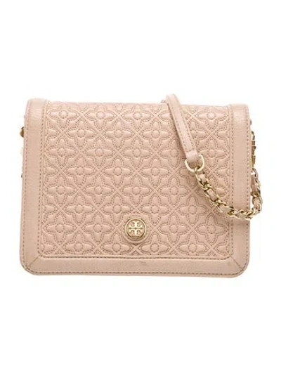 Pre-owned Tory Burch Quilted Clutch In Neutral