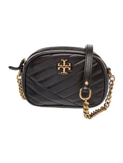 Pre-owned Tory Burch Quilted Crossbody Bag In Black
