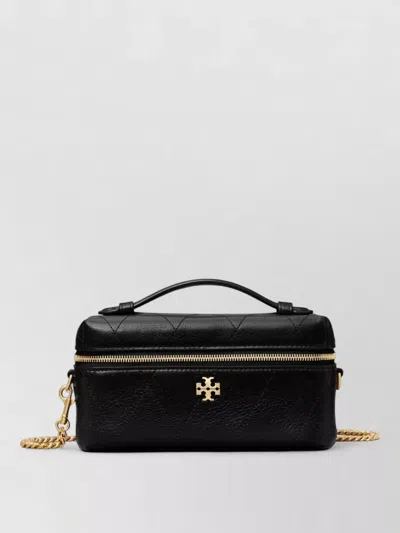 Tory Burch Quilted Crossbody Bag Top Handle Chain In Black