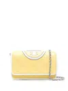 Tory Burch Quilted Leather Crossbody Bag In Gelb
