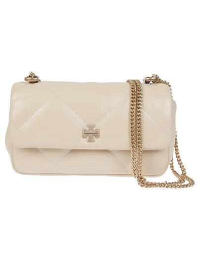 Tory Burch Quilted Leather Kira Shoulder Bag In Neutral