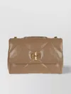 Tory Burch Quilted Leather Rectangular Chain Strap Shoulder Bag