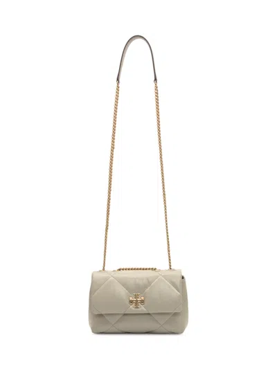Tory Burch Quilted Mini Shoulder Bag In Light Stone