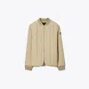 Tory Burch Quilted Nylon Jacket In Neutral