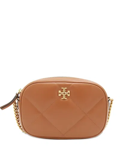 Tory Burch Quilted-pattern Chain-strap Mini Bag In Brown