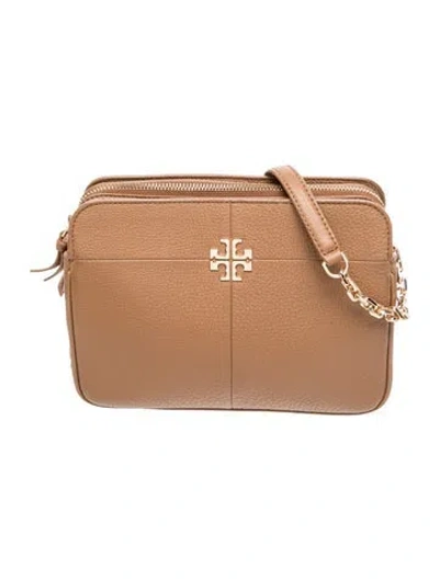 Pre-owned Tory Burch Quilted Shoulder Bag In Brown