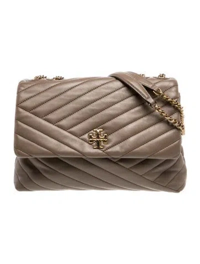 Pre-owned Tory Burch Quilted Shoulder Bag In Neutral