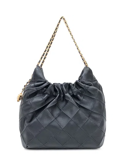 Tory Burch Quilted Shoulder Bag With Chain In Black