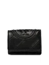 Tory Burch Small Fleming Soft Flap Wallet In Black