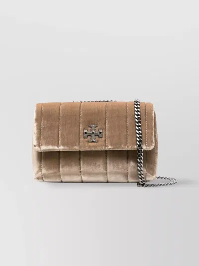 Tory Burch Quilted Velvet Chain Strap Shoulder Bag