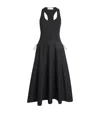 Tory Burch Racerback Tank Midi Dress In Black
