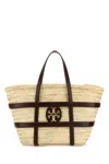 Tory Burch Raffia Small Ella Bucket Bag