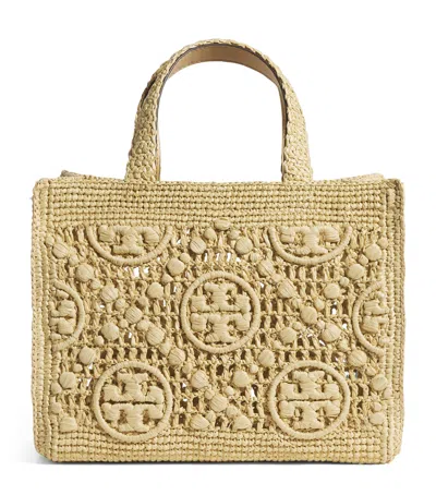 Tory Burch Raffia Monogram Top-handle Bag