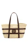 Tory Burch Raffia Small Ella Bucket Bag