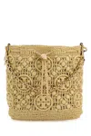 Tory Burch Natural T Monogram Bucket Bag