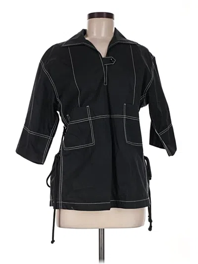 Pre-owned Tory Burch Raincoat In Black