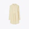 Tory Burch Ramie Beach Shirt In Birch