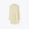 Tory Burch Ramie Beach Shirt In Brown