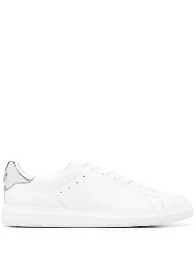 Tory Burch Rear Logo-plaque Detail Sneakers In White
