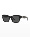 Tory Burch 53mm Square Sunglasses In Black