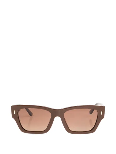 Tory Burch Rectangle-frame Sunglasses In Brown