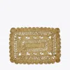 Tory Burch Rectangle Jute Placemat In Brown