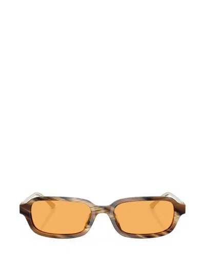 Tory Burch Ty7243u 209385 Occhiali Da Sole Marroni Per Donna In Horn Effect Brown