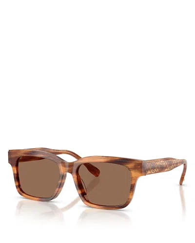 TORY BURCH RECTANGULAR SUNGLASSES, 55MM