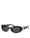 Tory Burch 55mm Rectangular Sunglasses In Black