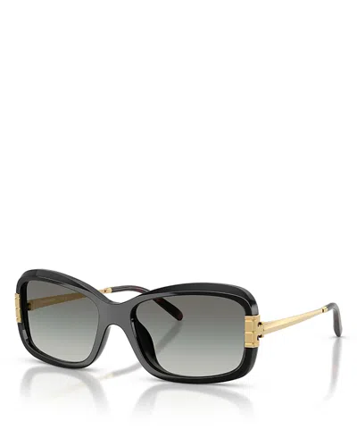 TORY BURCH RECTANGULAR SUNGLASSES, 56MM