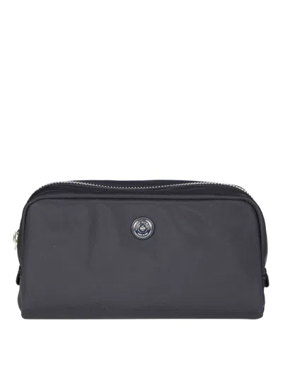 Tory Burch Recycled Nylon Medium Cosmetic Case In Black