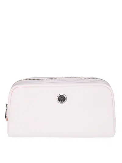 Tory Burch Recycled Nylon Medium Cosmetic Case In White
