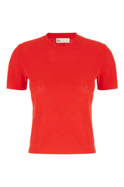 TORY BURCH RED VISCOSE BLEND TOP