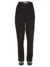 Tory Burch Regular Fit Trousers In Black