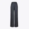 Tory Burch Relaxed-fit Jacquard Pants In Black