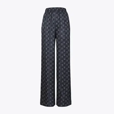 Tory Burch Relaxed-fit Jacquard Pants In Black