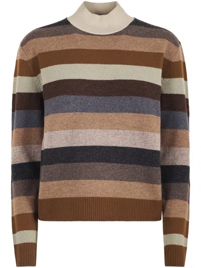 TORY BURCH TORY BURCH RELAXED FIT MERINO WOOL TURTLENECK SWEATER