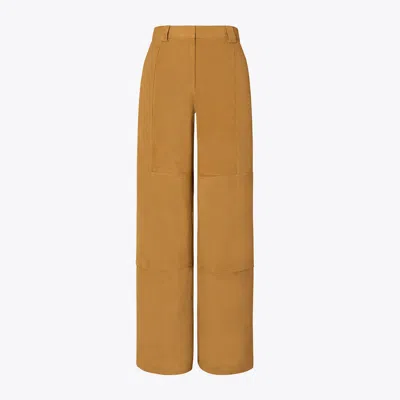 TORY BURCH RELAXED-FIT SUEDE PANT