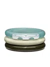 Tory Burch Set Of 3 Resin Bangles In Blue