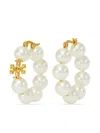 Tory Burch Kira Pearl Hoop Earring