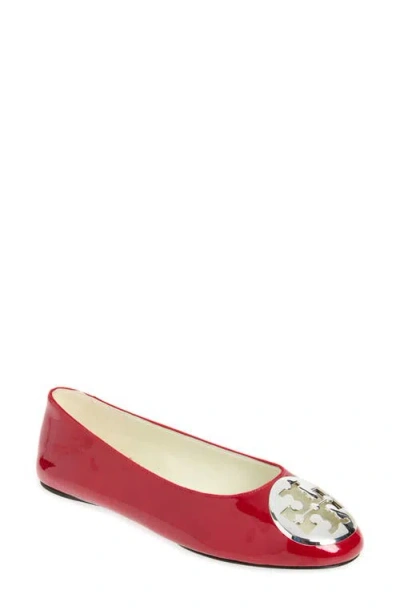 Tory Burch Classic Ballet Flat In Red