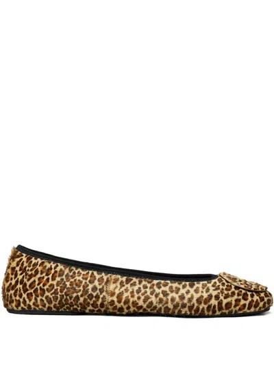 Tory Burch Reva Ballet Flats In Neutral