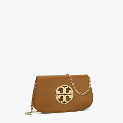 Tory Burch Reva Clutch In Brown