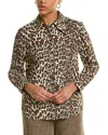 Tory Burch Reversible Printed Jacket In Brown