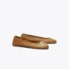 Tory Burch Reva Travel Ballet In Brown