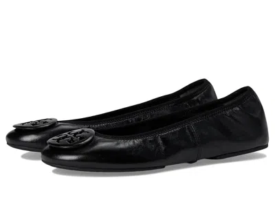 Tory Burch Leather Reva Travel Ballet Flats In Multi