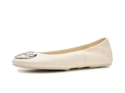 Tory Burch Leather Ballet Flats With Toe Embellishment In Multi